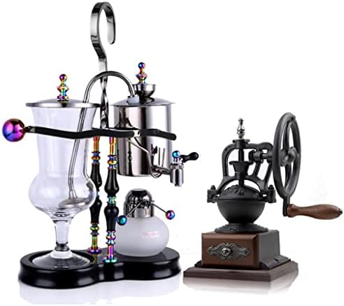 JITEM Cafetera Belgium Luxury Royal Family Balance Syphon Coffee Maker Siphon Brewer Elegant Design Retro Style with U Handle Glass Siphon Pot for Coffee or Tea by Unknown