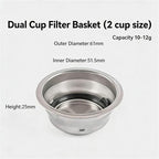 51mm 1Cup/2Cup Pressurized Filter Basket ESE Pod Filter Basket，Compatible For Delonghi，EC680 EC685 ECP35.31 ECF01 Coffee Machine(2 Cup Basket) - Image 2
