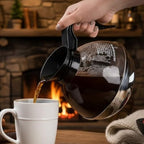 Soro Essentials- 64 oz. Stainless Steel Coffee Pot Decanter with Black Plastic Handle- Coffee Carafe Replacement Coffee Pot Decanter Easy Pour Perfect for Cafes Home and Restaurant - Image 3