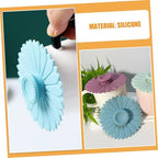 Hemobllo 12pcs Sunflower Silicone Cup Lids Heat Resistant Mugs Lids for Coffee Glass and Ceramic Cups Reusable Silicone Covers - Image 3