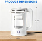 1.8L Electric Kettle for Tea and Coffee, White - Image 2