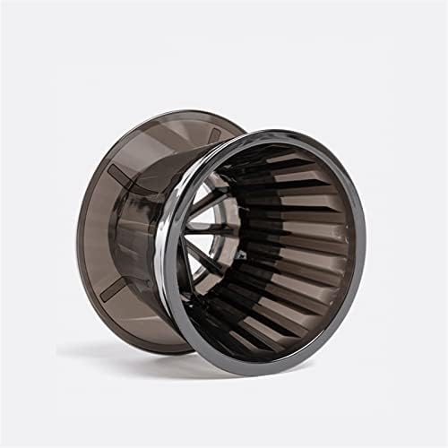 Coffee Filters Wave Coffee Dripper Crystal Eye Pour Over Filter Maker Flat Bottom Increase Uniformity(Black) - Image 2