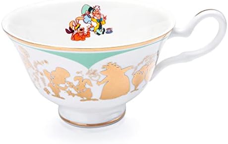 The English Ladies Co Disney Alice in Wonderland Mad Hatter Cup and Saucer, Fine Bone China, 7.5 × 15 × 15 cm, Multicolor - Image 4