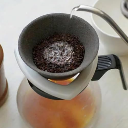 COFIL Japanese Ceramic Coffee Filter, Made in Japan, Reusable Dripper, White Holder - Image 5