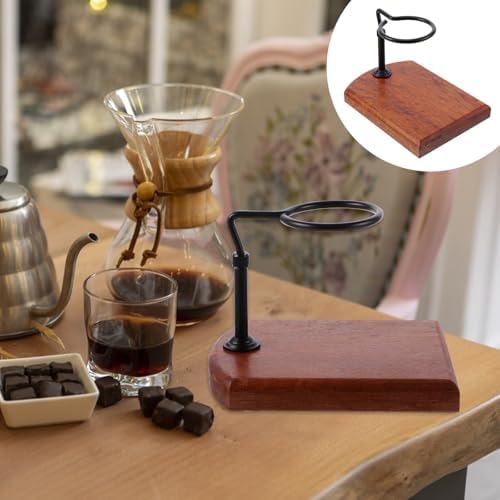 Wood Coffee Dripper Stand Adjustable Hand Brew Rack for Coffee Lovers - Image 4