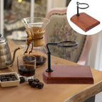 Adjustable Coffee Dripper Stand Wood Base Hand Filter Holder for Brewing - Image 7