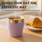 2 Pack 4 oz Espresso Cup with 2 Pack 13 oz Glass Tumbler/Iced Coffee Cup - Image 6