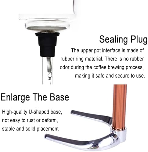 Tabletop Glass Siphon Pot, Coffee Maker, for Home and Office - Image 2