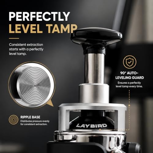 TriPress Espresso Tamper, Fits 53.3mm & 54mm, 25lb Self-Leveling - Image 5