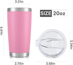 20 oz Tumbler with Lid Stainless Steel Insulated Tumblers Bulk Cups Mug - Image 7