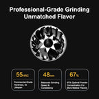 V6 Pro Portable Electric Burr Coffee Grinder, 60 Settings, Silver - Image 6