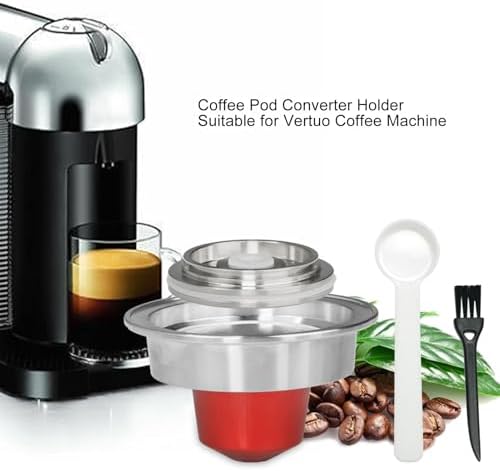 Coffee Capsule Adapter, Coffee Pod Converter Stainless Steel Reusable Convenient Converter Holder for Large and Small Machines for Universal Machines - Image 4