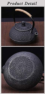 tetsubin Cast iron Tea Kettle workshop Healthy japanese Tea pot with Stainless Steel Infuser（30.4oz） - Image 3
