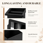 Mimorou Set of 2 Espresso Coffee Ground Knock Box Chute, Built-in - Image 4