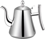Tea Pot 1.5L Household Large Capacity Stainless Steel Teapot with Filter Home Kitchen Kettle Cool Kettle Gold/Silver Teapot for Infuser (Color : B, Size : 1.5L) by UNNS