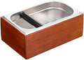 Coffee Knock Box with Quiet Silicone Bar for Coffee Bar Accessories by Unknown
