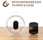 Zenbo 8 oz Stackable Espresso/Coffee Cups with Magnetic Lid, Ceramic-Lined - Image 4