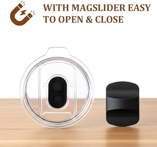 Zenbo 8 oz Stackable Espresso/Coffee Cups with Magnetic Lid, Ceramic-Lined - Image 4