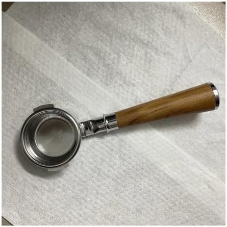 58mm Bottomless Portafilter With 1 2 4 Cup Basket For Breville BES920/980/990 Stainless Steel Naked Coffee Handle Barista Tools(Beach Wood,With 2 cup basket) - Image 7