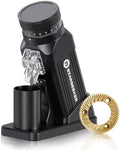 STARSEEKER E64 Electric Coffee Grinder 64MM Espresso Titanium Flat burr Stepless Fineness Adjustment Home Bean Grinder (Black) by STARSEEKER