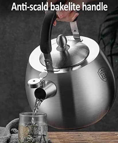 Stainless Steel Stovetop Whistling Tea Kettle 316 - 4L Fast Water Boiler, Whistles When Water Boils - Image 2