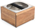 Knock Box | Large Capacity Espresso Knock Box | Non-Slip Base Knock Box Espresso | Coffee Knock Box | Shock Absorbant Espresso Knock Box and tamp station | Knock box for espresso coffee grounds by Capri+%26+Camden+Co.