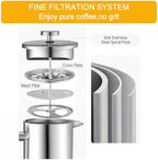 34 oz French Press with Stainless steel Measuring Spoon - Image 3