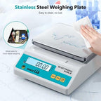 Lab Scale 5000g x 0.01g High Precision Electronic Analytical Balance g/lb/oz/dw/ct/dr Laboratory Scientific Scale with Calibration Weight Dual Power Supply Jewelry Scale - Image 5