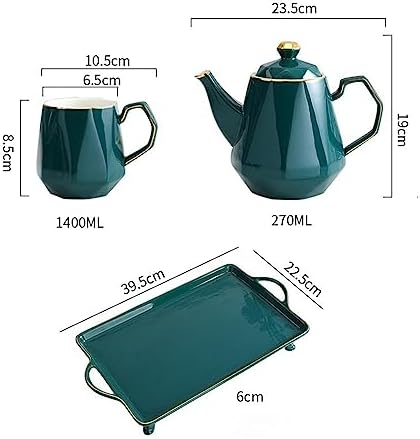 Water Pitcher Nordic Simple Ceramic Cold Kettle Household Water Cup with Afternoon Tea Cup Set Water Jug - Image 6