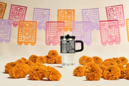 STANLEY Quencher ProTour Flipstraw Tumbler, 20 oz, Salt Papel Picado - Image 5