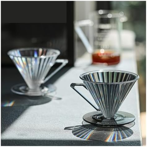 1-2 Cup/2-4 Cup Espresso Filter Portable Barista Tools,PC Coffee Dripper With Handle Drip Coffee Cone Filter(2-4 Cup Clear) - Image 7