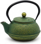 30.4oz Small Cast Iron Tea Kettle Teapot for Stovetop,Green Tea Pot by SECHUDO