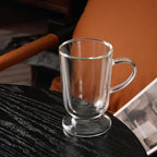 NIRA.Z 12.5 OZ Double Walled Glass Coffee Mugs with Handle Set of 4 Clear Insulated Irish Coffee Cups Hand Blown Glass Cups for Hot Cold Beverages, Cappuccino, Latte, Tea, Espresso, Juice, Americano - Image 6