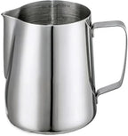 Milk Frother Cup Stainless Steel Stainless Steel Scale Milk Frothing Cup 350/900ml Pitcher Coffee Latte Art Jug for Barista Home Making(900ML silver) by Unknown