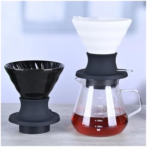 Creative Design Ceramics Soaking Adjustable Pour Over Coffee Dripper Filters(White) - Image 2