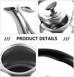 Luxshiny Whistle Teakettle 1 Liter Stainless Steel Stove Top Water Kettle with Filter Screen for Boiling Water and Tea Brewing - Image 3