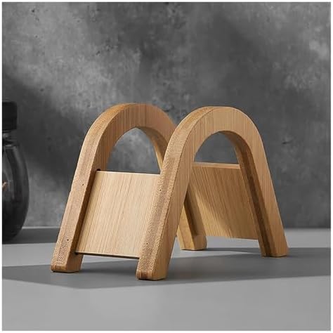 Bamboo Coffee Filter Paper Container Stand Holder Simple Coffee Filters Dispenser Rack Shelf Storage Paper Tissue Box Shelf - Image 5