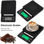 Coffee Scale with Timer, 0.1g Precision Digital Coffee Espresso Scale for Pour Over, Coffee Bean Weighing, Barista Brewing with Waterproof Cover, 5kg Capacity - Image 2