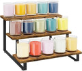 ELITEROO 3 Tier Wooden Display Rack, Portable Products Display Stand, 3 Step Straight Display Shelves for Retail Table Top, Counter Top, Craft Shows, Farmers Market, Tradeshows, Vendors by ELITEROO