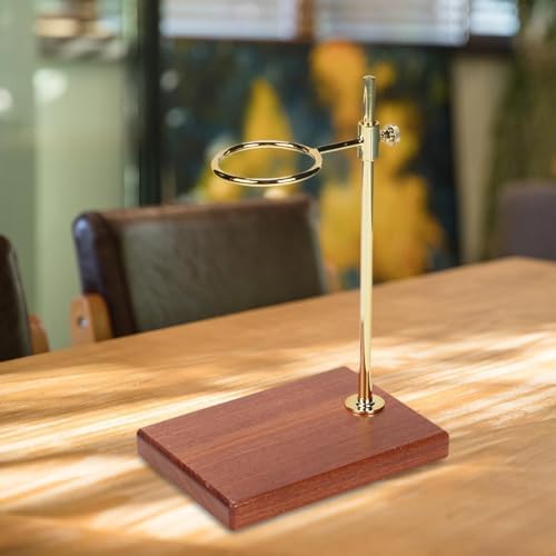 Coffee Filter Holder,Coffee Maker Part Wood Coffee Dripper Stand Drip Coffee Stand for Desktop Household Shop - Image 2