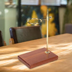 Coffee Filter Holder,Coffee Maker Part Wood Coffee Dripper Stand Drip Coffee Stand for Desktop Household Shop - Image 2