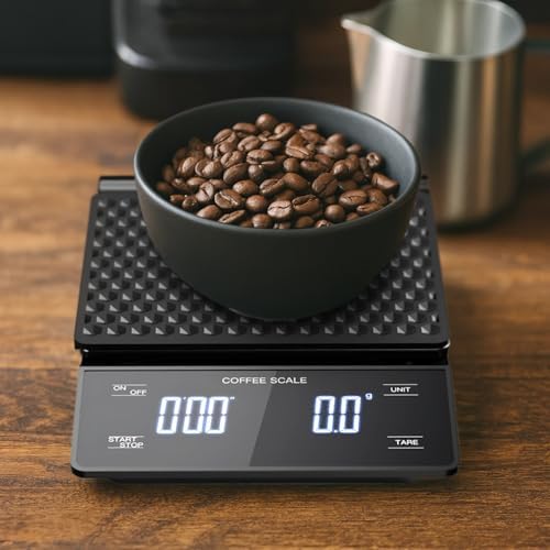 High Precision Coffee Scale Timer, 3 Kg / 6.6 Lbs Digital Kitchen Scale, 0.3 G Accuracy, Usb Rechargeable, 7.3 X 5.1 X 1.2 In - Image 2