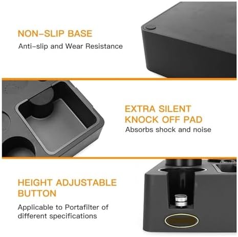 Espresso Tamping Station With Knock Box Coffee Portafilter Holder Stand 51mm 54mm 58mm For Delonghi Breville Barista Accessories - Image 3