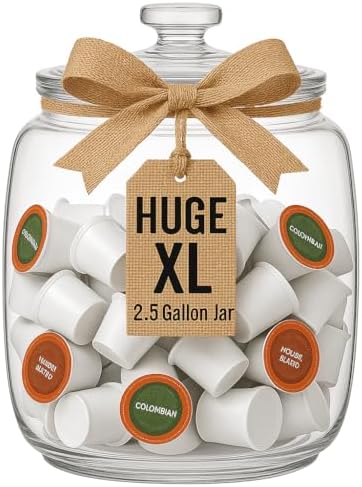 kitchentoolz 2.5 Gallon Extra Large Glass Cookie Jar with Airtight Lid – XL Clear Storage Container for Bulk Cookies, Candy, Flour, Dog Treats & More – Oversized Jar for Kitchen or Laundry Room - Image 3