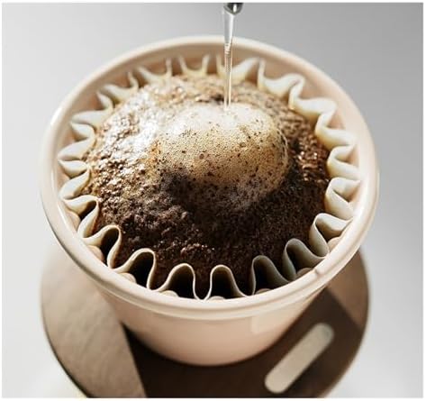 Hand Brewed Coffee Filter Cup Ceramic Flat Bottom Cake Drip(Blue) - Image 5