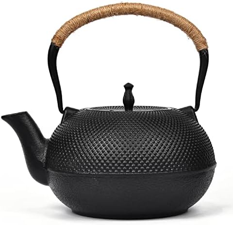 Japanese Style Cast Iron Kettle Tetsubin Teapot With Strainer 60oz Water Capacity No Coating - Image 3