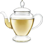 Teabloom Le Bouquet Glass Teapot with Two Gourmet Blooming Tea Flowers - 34 Oz /1 L Capacity (Up to 4 Cups of Tea) - Image 4