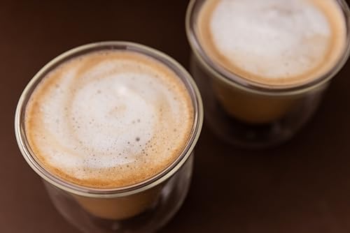 La Cafetière Double Walled Glass Cappuccino Mugs, Set of 2 Heat Resistant Glass Coffee Cups for Coffee, Cappuccino, Latte or Tea, 200ml, Clear - Image 2