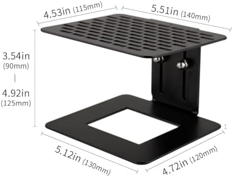 watchget Coffee Weighing Rack Espresso Machine Electronic Scale Weighing Stand Stainless Steel Coffee Scale Rack Stem Waterproof Scale Rod Protection Rack Black - Image 2