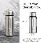 BOBBER 26 oz Stainless Steel Insulated Flask with Removable Tea Infuser – Keeps Hot 28 Hours, Cold 42 Hours – Leak-Proof, Dishwasher Safe Travel Bottle for Coffee & Tea (Matte) - Image 6